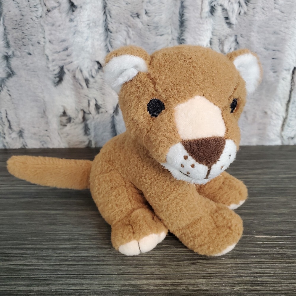 2015 Scholastic Books Lion Cub Plush Stuffed Animal Brown Small 6" Sewn‎ Eyes